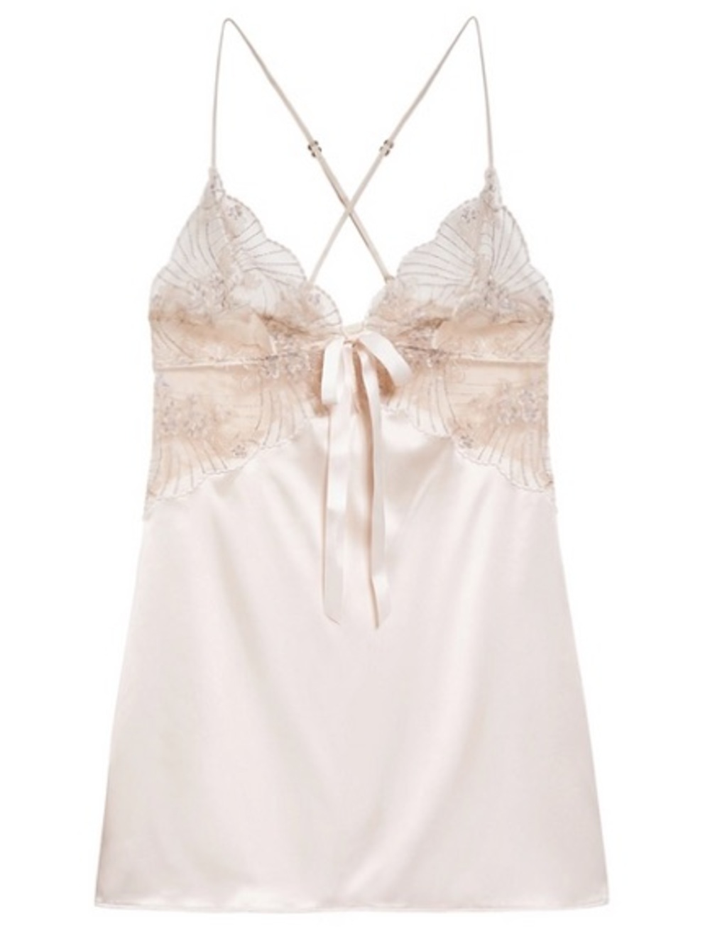 Wacoal Woman XL Midnight Soiree Chemise is an elegant champagne satin nightgown